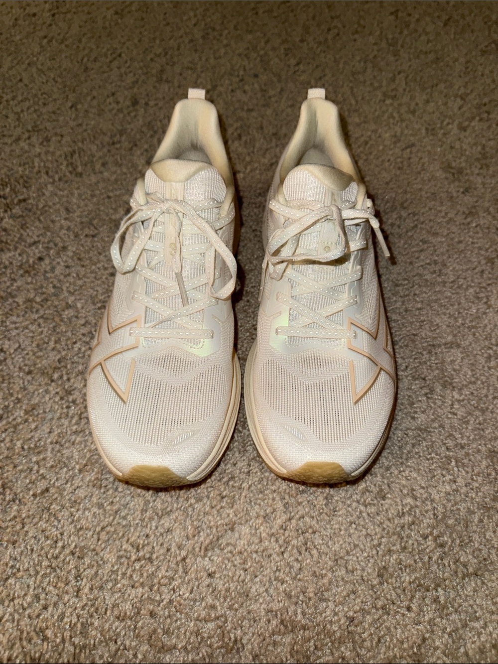 Women’s Lightweight Athletic Sneakers - Cream/White